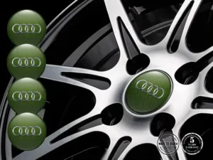 Audi Felgenaufkleber für Autos Luxusgewölbte Logos
